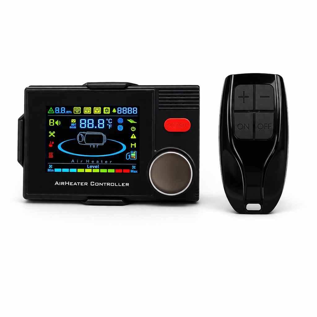 Sunster Bilvärmefläkt A2302B – LCD, Bluetooth & APP-styrning | 12V/24V A2302B Tjeckien