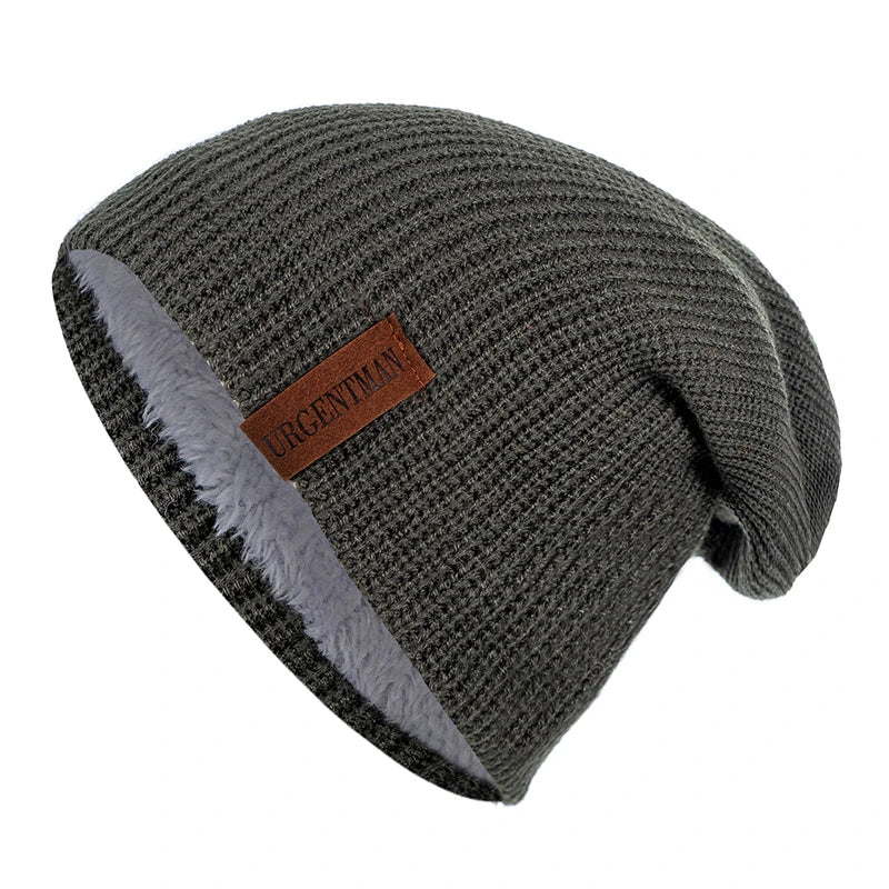 Pälsfodrad Vintermössa - Extra Varm Beanie med Fleecefoder | Unisex Dam & Herr
