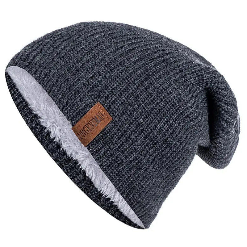 Pälsfodrad Vintermössa - Extra Varm Beanie med Fleecefoder | Unisex Dam & Herr