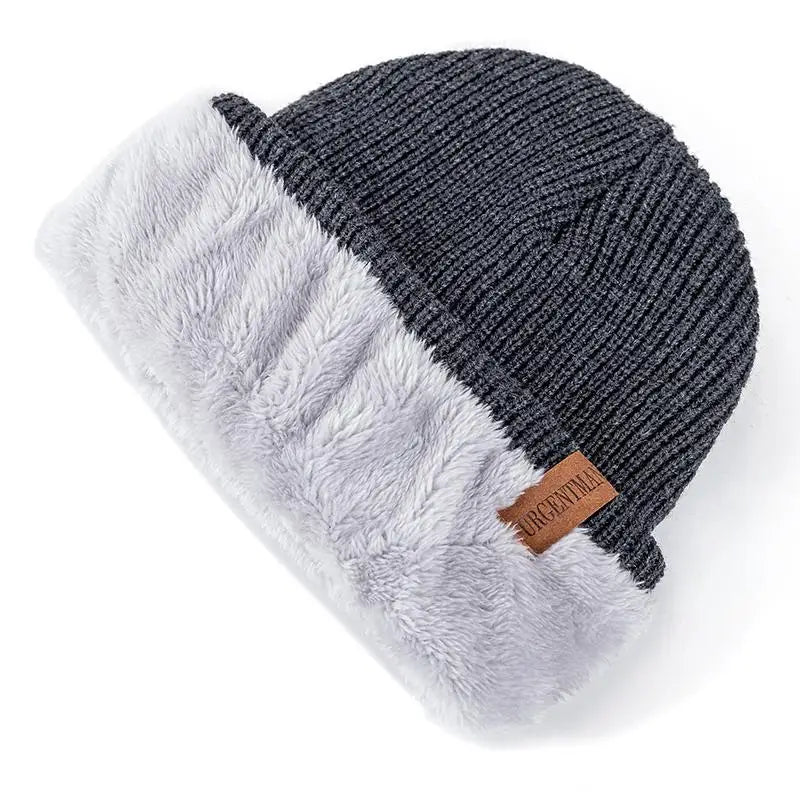 Pälsfodrad Vintermössa - Extra Varm Beanie med Fleecefoder | Unisex Dam & Herr