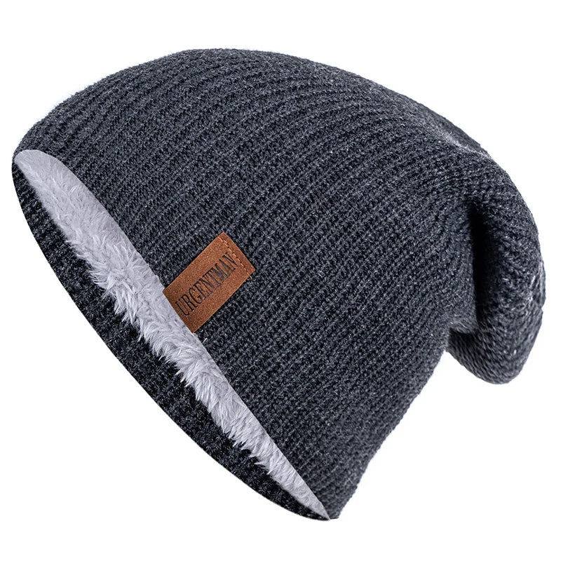 Pälsfodrad Vintermössa - Extra Varm Beanie med Fleecefoder | Unisex Dam & Herr