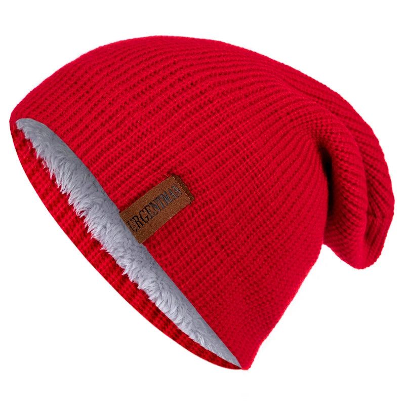 Pälsfodrad Vintermössa - Extra Varm Beanie med Fleecefoder | Unisex Dam & Herr