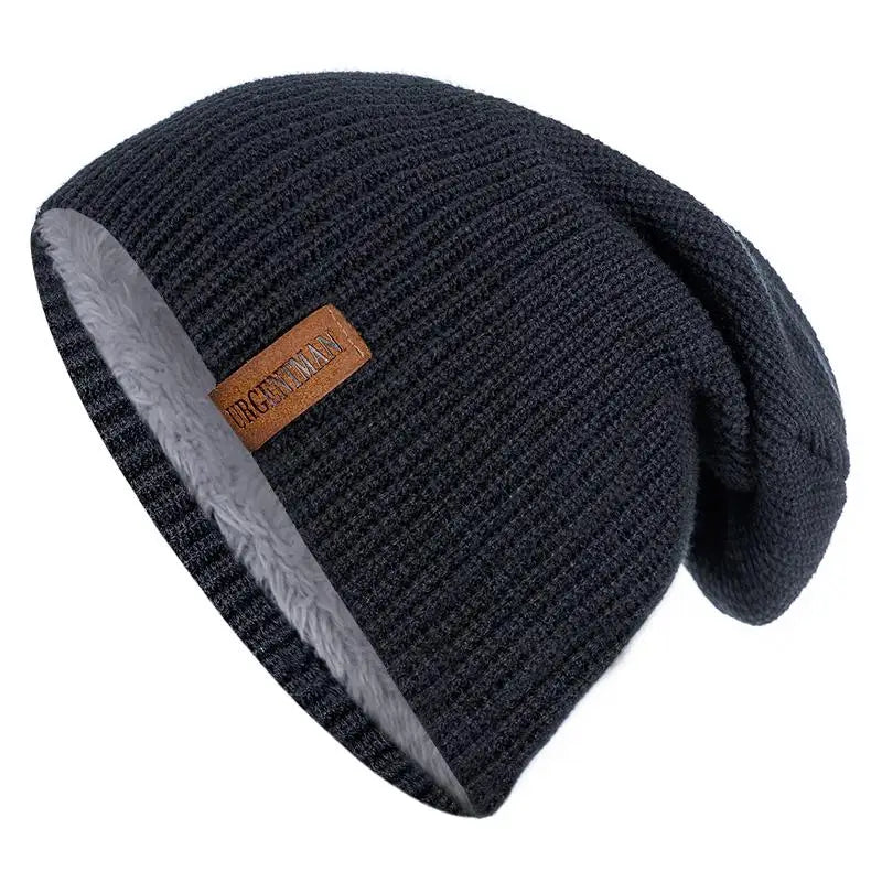 Pälsfodrad Vintermössa - Extra Varm Beanie med Fleecefoder | Unisex Dam & Herr