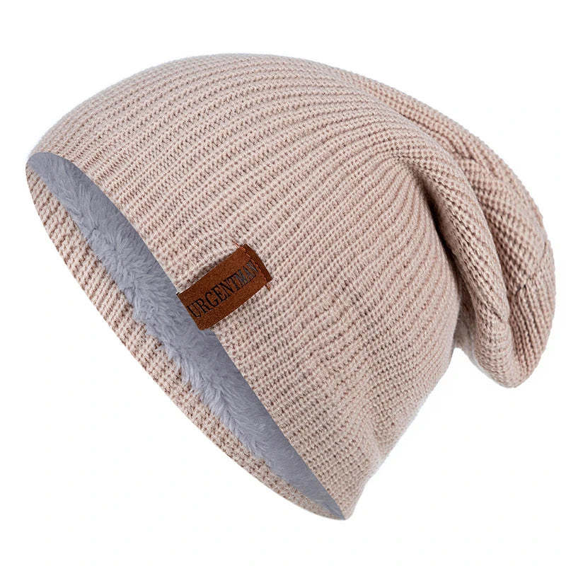 Pälsfodrad Vintermössa - Extra Varm Beanie med Fleecefoder | Unisex Dam & Herr