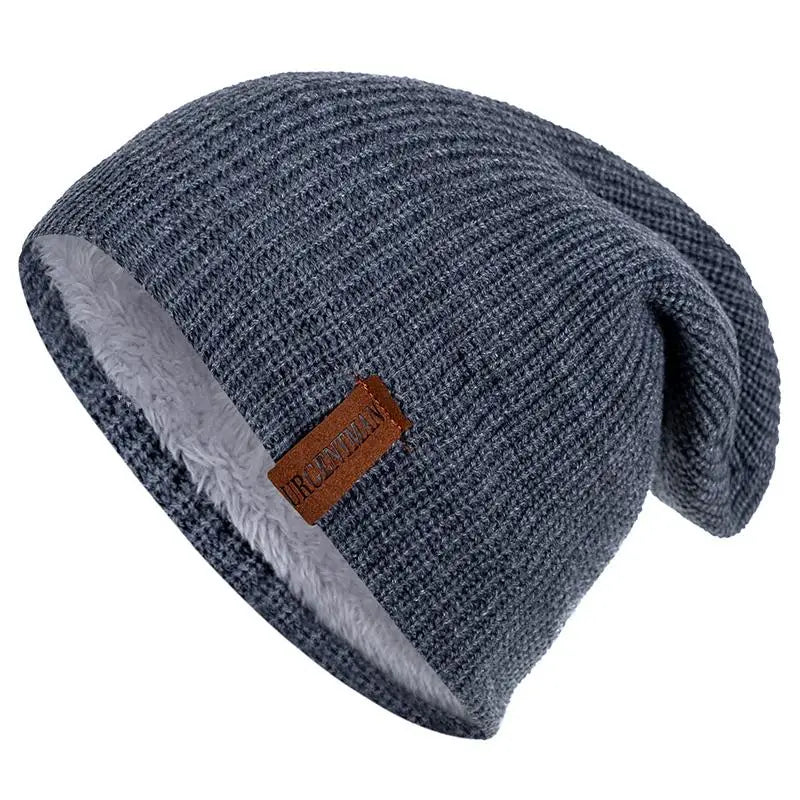 Pälsfodrad Vintermössa - Extra Varm Beanie med Fleecefoder | Unisex Dam & Herr