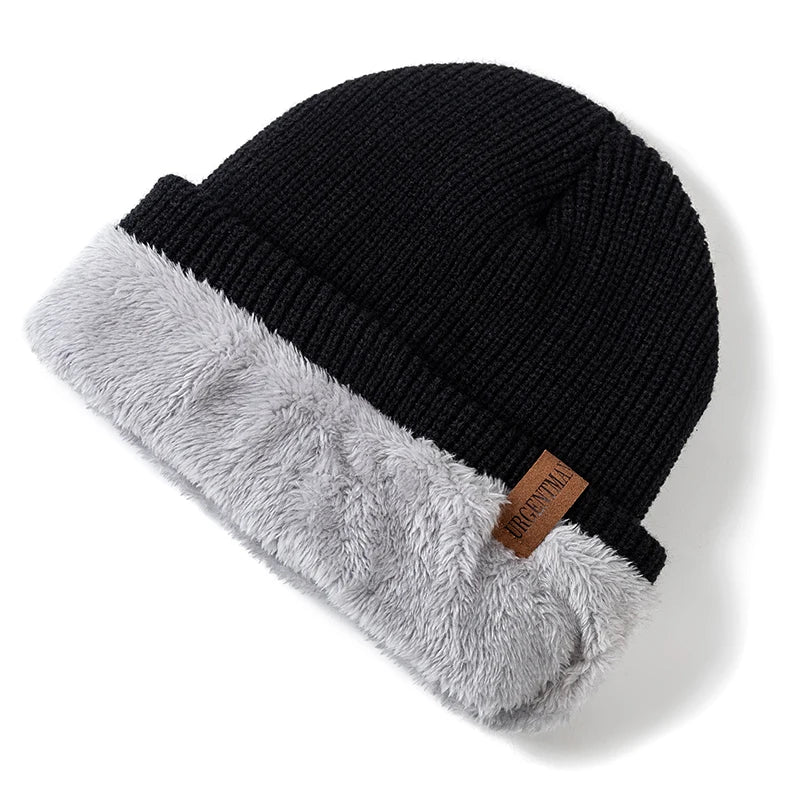 Pälsfodrad Vintermössa - Extra Varm Beanie med Fleecefoder | Unisex Dam & Herr
