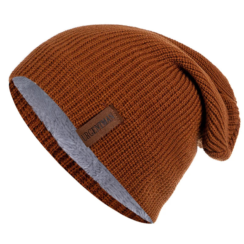 Pälsfodrad Vintermössa - Extra Varm Beanie med Fleecefoder | Unisex Dam & Herr
