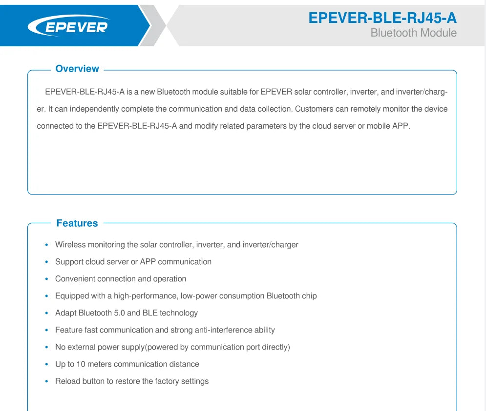 EPEVER DuoRacer MPPT Solarladdningsregulator 10A 20A 30A – Dubbelt batterisystem DR-serien