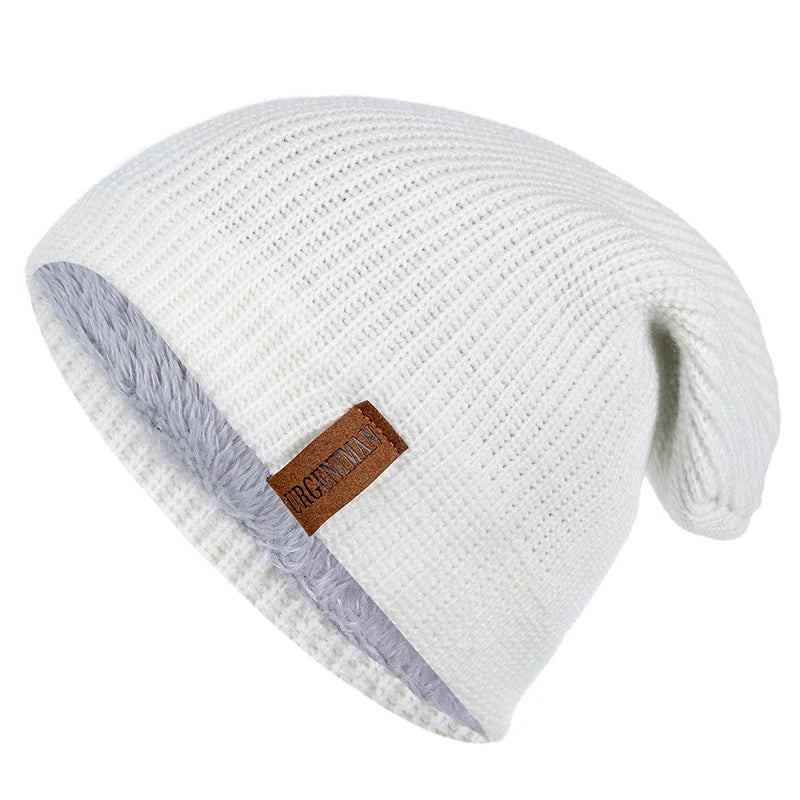 Pälsfodrad Vintermössa - Extra Varm Beanie med Fleecefoder | Unisex Dam & Herr