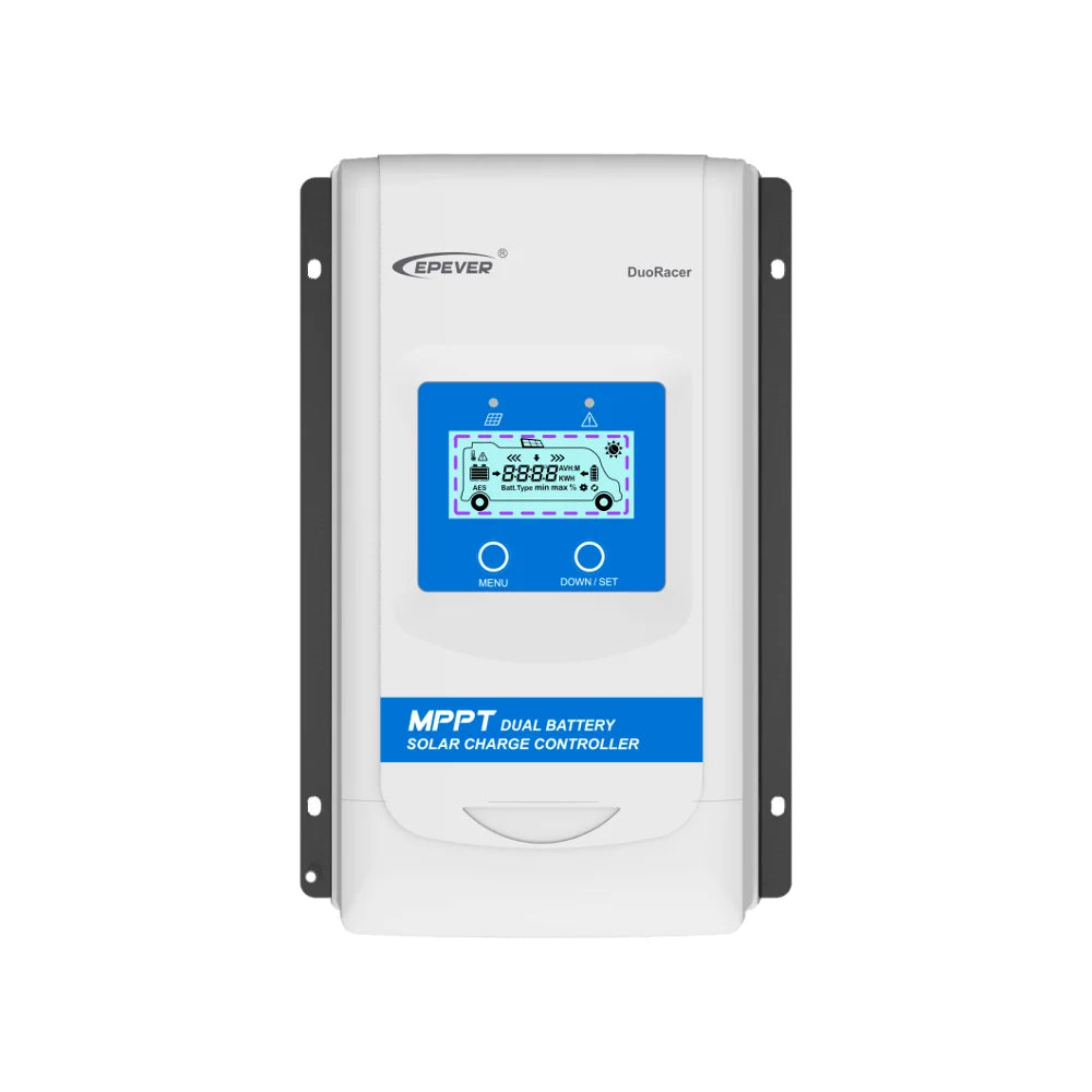 EPEVER DuoRacer MPPT Solarladdningsregulator 10A 20A 30A – Dubbelt batterisystem DR-serien