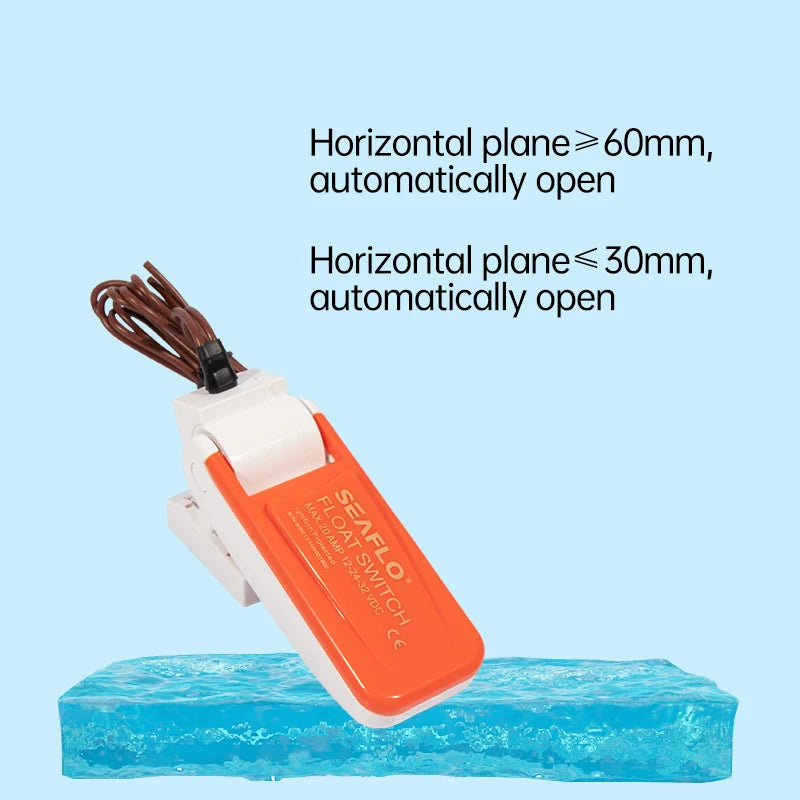 SEAFLO Flottörbrytare - Automatisk Vattenpumpskontroll för Båt och Länsning