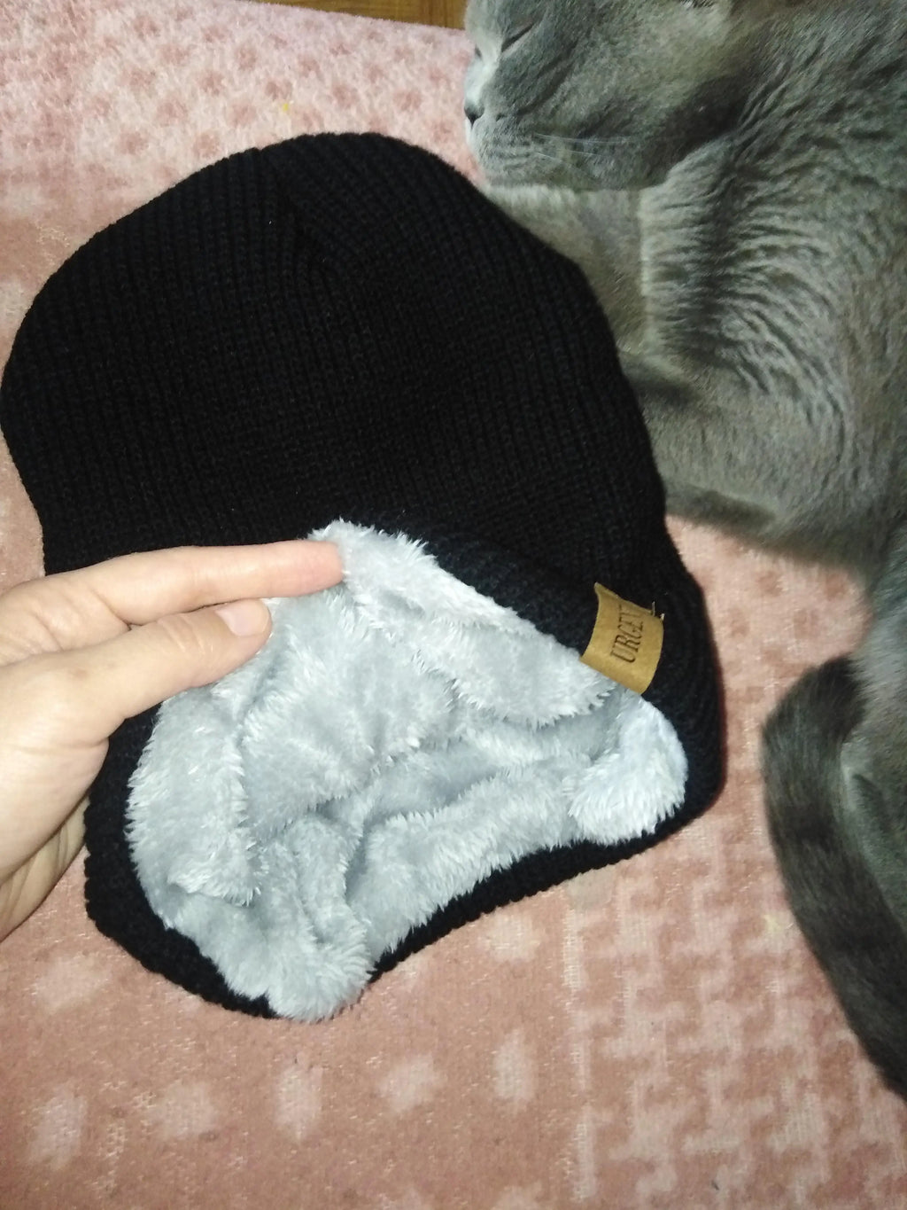 Pälsfodrad Vintermössa - Extra Varm Beanie med Fleecefoder | Unisex Dam & Herr