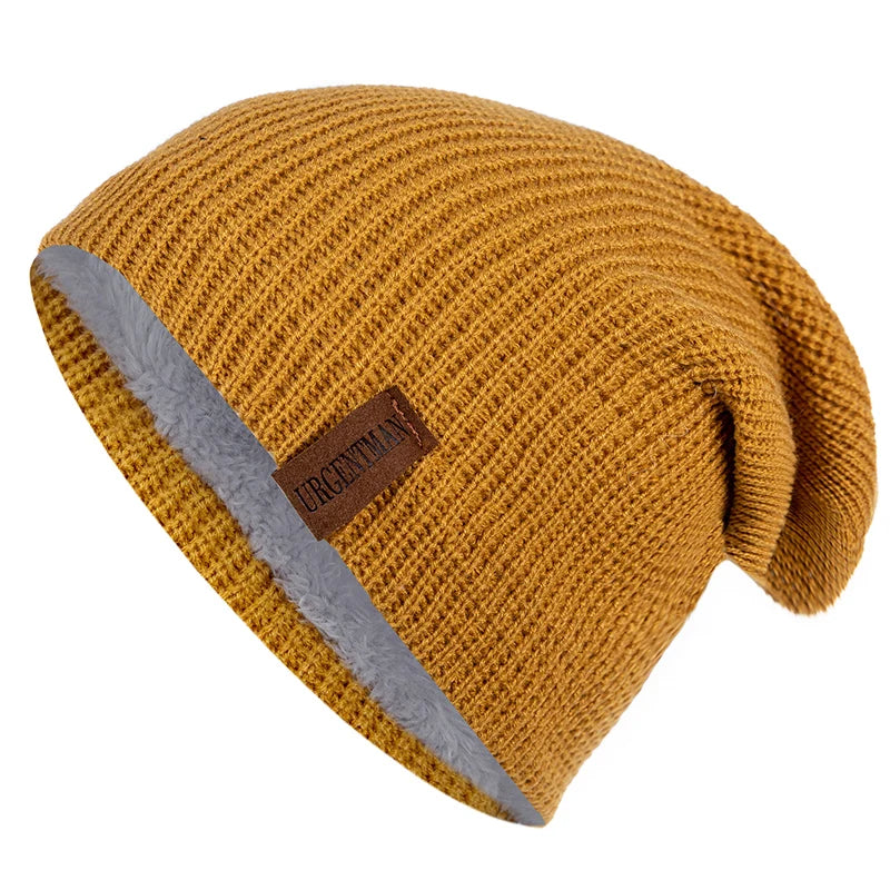 Pälsfodrad Vintermössa - Extra Varm Beanie med Fleecefoder | Unisex Dam & Herr