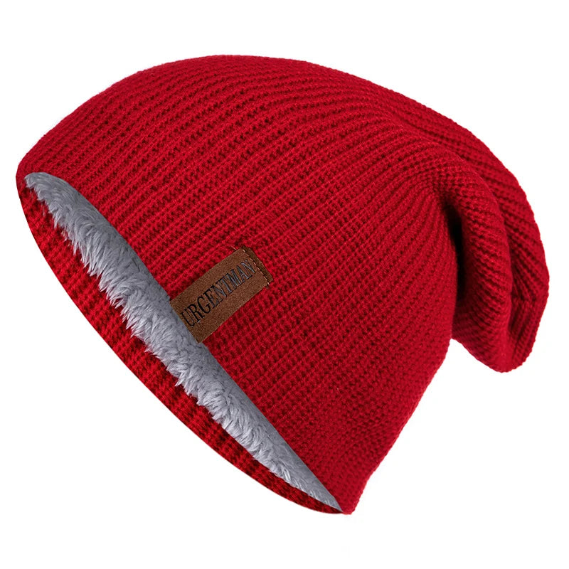 Pälsfodrad Vintermössa - Extra Varm Beanie med Fleecefoder | Unisex Dam & Herr