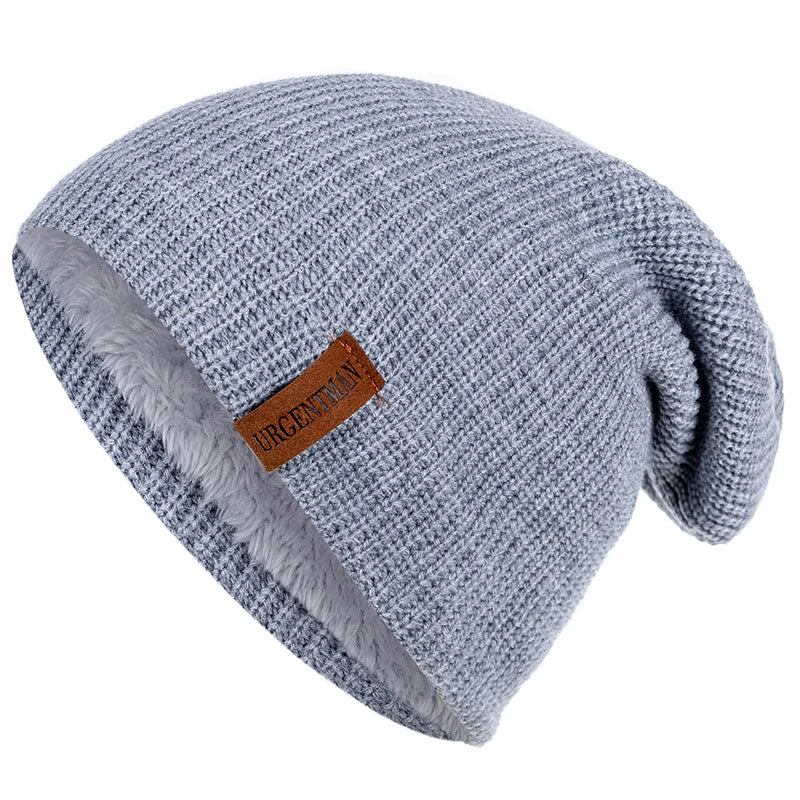 Pälsfodrad Vintermössa - Extra Varm Beanie med Fleecefoder | Unisex Dam & Herr