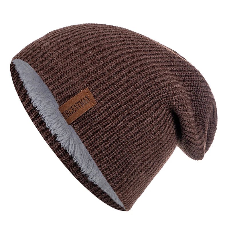 Pälsfodrad Vintermössa - Extra Varm Beanie med Fleecefoder | Unisex Dam & Herr