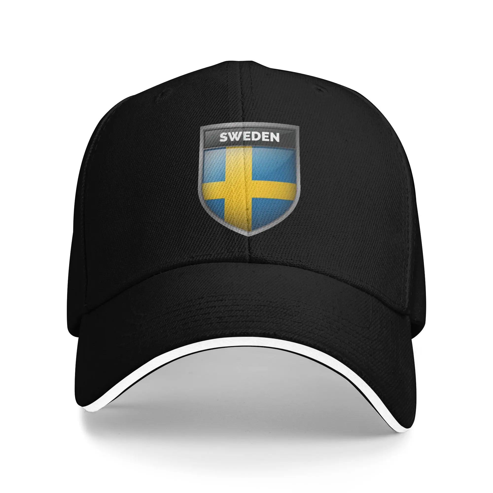 Sverige Flagga Baseballkeps - Andningsbar Dad Hat Snapback Unisex 13 One Size
