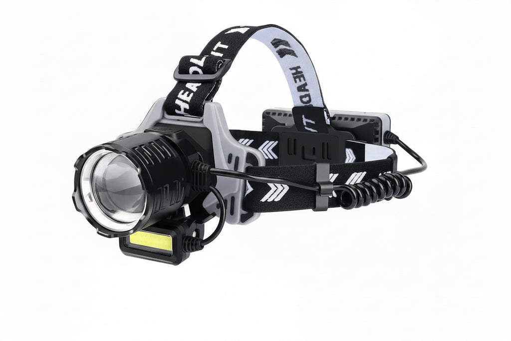 Kraftfull LED Pannlampa 120000lm - USB Laddbar med Sensor & Powerbank.