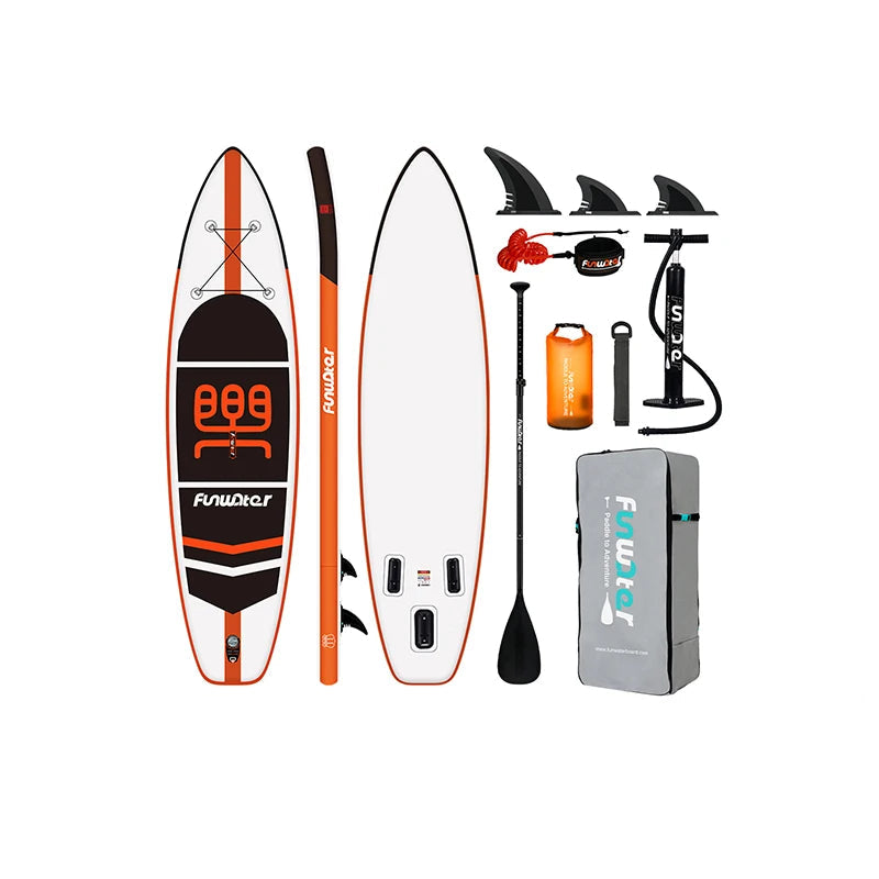FunWater Uppblåsbar Paddleboard – Komplett Kit med Torrbag