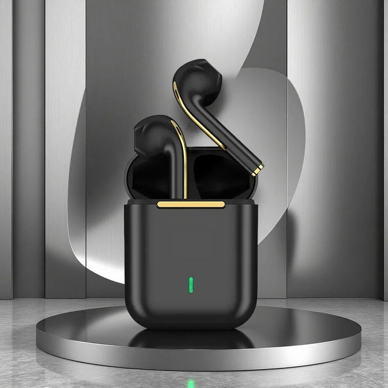 J18 TWS Premium Trådlösa Earbuds - Bluetooth 5.3 Hörlurar med Lång Batteritid och Noise Cancelling - För Gaming, Business & Sport.