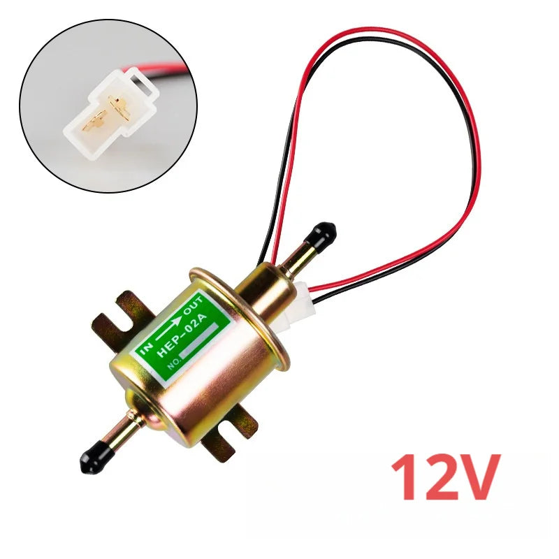 12V Universell Elektrisk Bränslepump HEP-02A – Diesel & Bensin, Lågtryck för Bil, MC & ATV