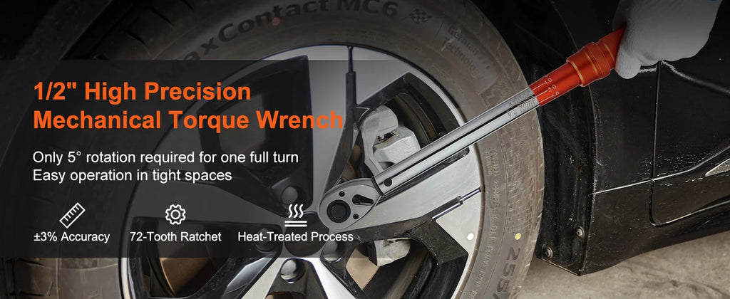 Professionell Momentnyckel Set – Dubbelriktad Justerbar Momentnyckel med Dubbla Skalor