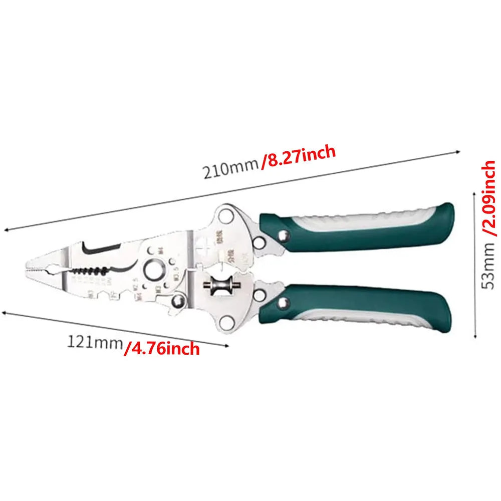 18-i-1 Aviso Avlägsningstång Crimpverktyg - Multifunktionell Elektriker Tång Professionell