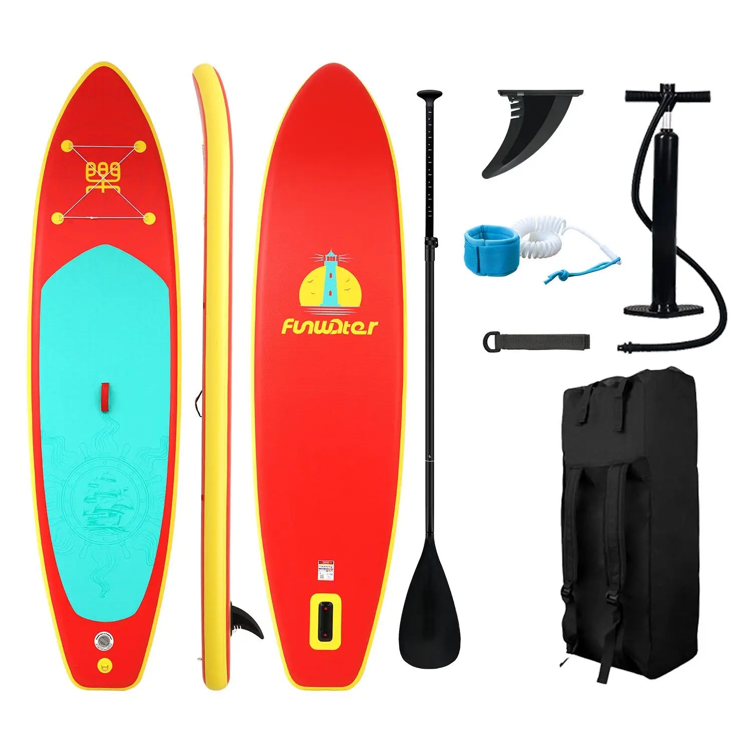 FunWater Uppblåsbar SUP Board - Stand Up Paddling Board för Vattensport SUPFW28B Polen (3–6 dagar)
