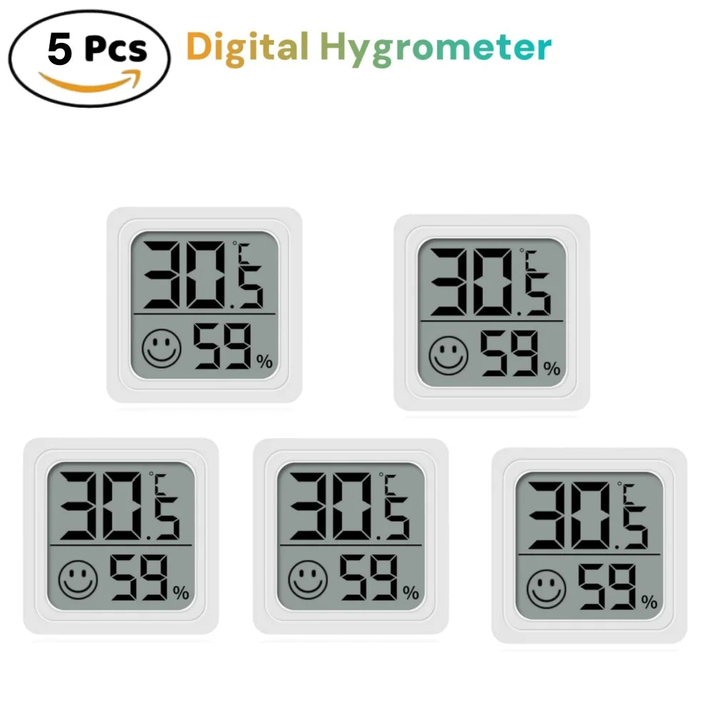 LCD Digital Termometer & Hygrometer med Komfortindikator - Väderstation Inomhus
