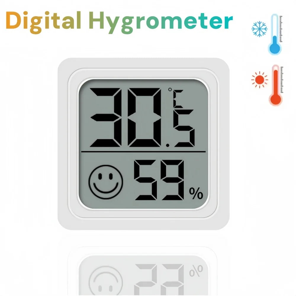LCD Digital Termometer & Hygrometer med Komfortindikator - Väderstation Inomhus
