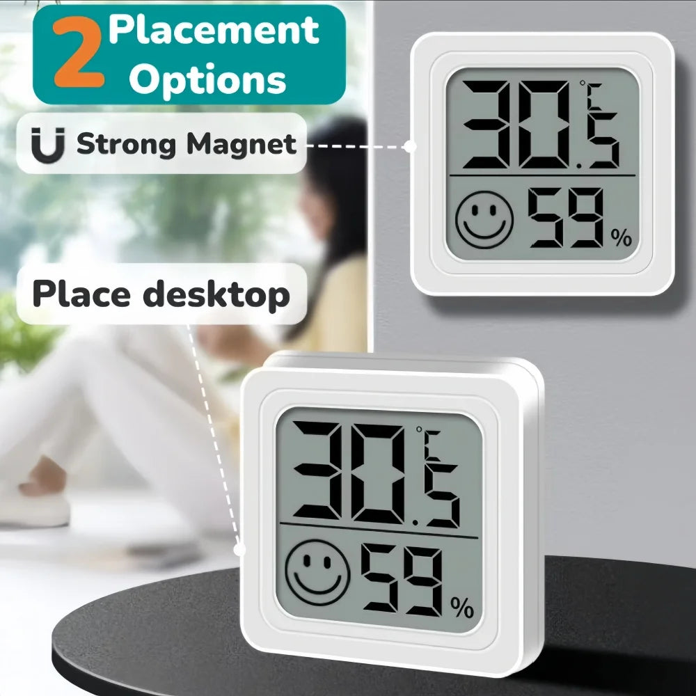 LCD Digital Termometer & Hygrometer med Komfortindikator - Väderstation Inomhus