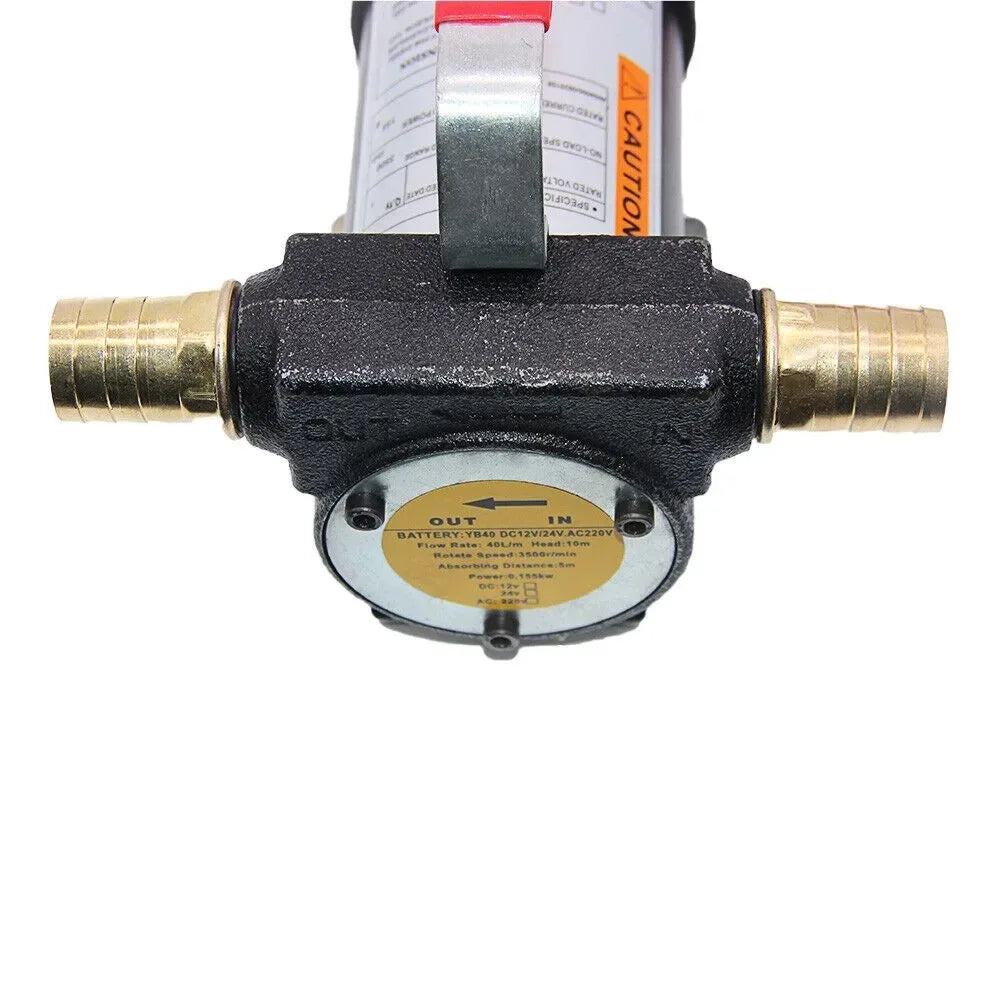 Elektrisk Dieselpump 12V 175W - 40L/min Självansugande Bränslepump
