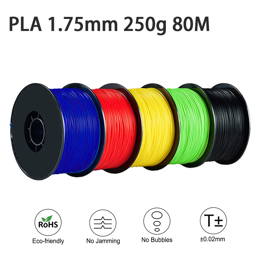 Easythreed 3D Printing  Filament PLA 250g Length 80M  Diameter 1.75mm  FDM Printer Material