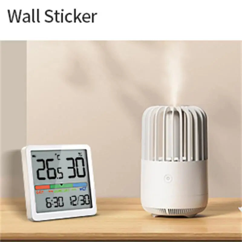 Smart Digital Termometer & Hygrometer med Klimatindikator - LCD Väderstation