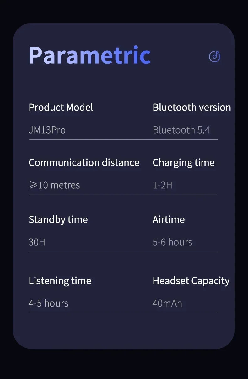Trådlösa Bluetooth Hörlurar 5.3 - Sport & Gaming Headset med Brusreducering