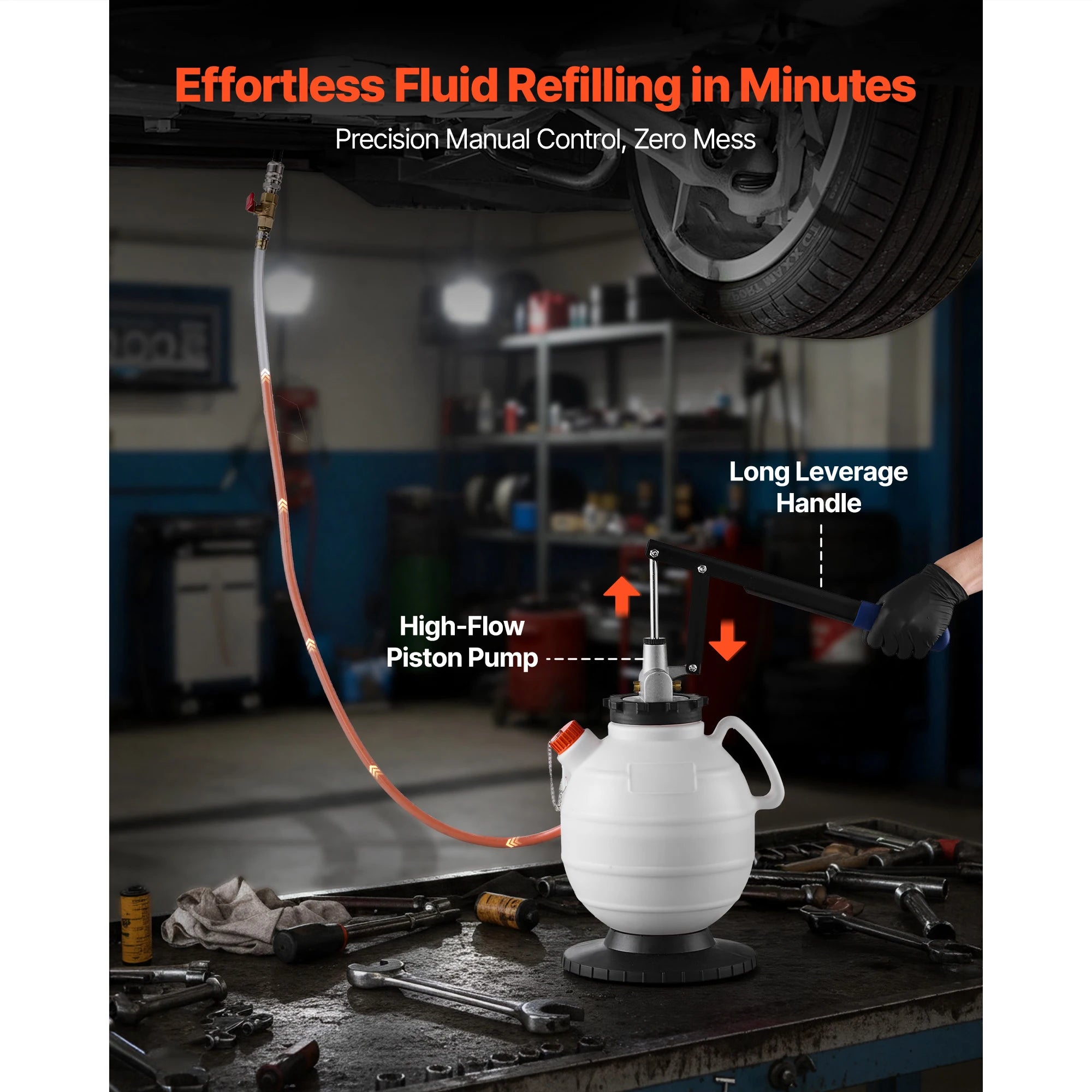 7.5L Transmissionsvätskepump - Manuell Vätskeöverföring med 8 ATF-adaptrar