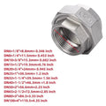 Rostfri Stålkoppling Union Joint 304 - Gängad Rörfitting 1/4" till 1-1/2" Union joint Female