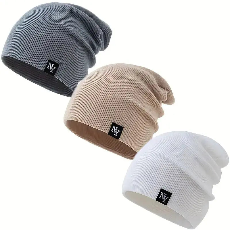 Stickad Mössa - Varm Vintermössa för Dam & Herr | Akryl Beanie