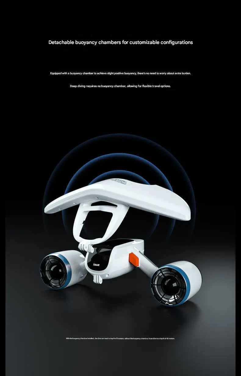 Undervattensscooter med Dubbla Motorer - 2 Hastigheter 1,5m/s