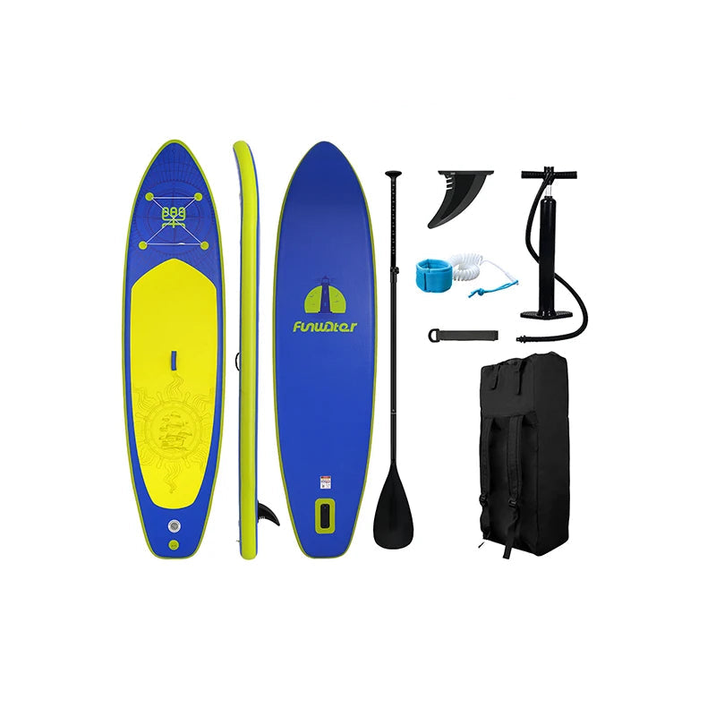 Tax Free EU Stock FunWater SUPFW28A Blue Yellow Paddle Board 3-7 Days Delivery ISUP Nautical Complete Kit Adult
