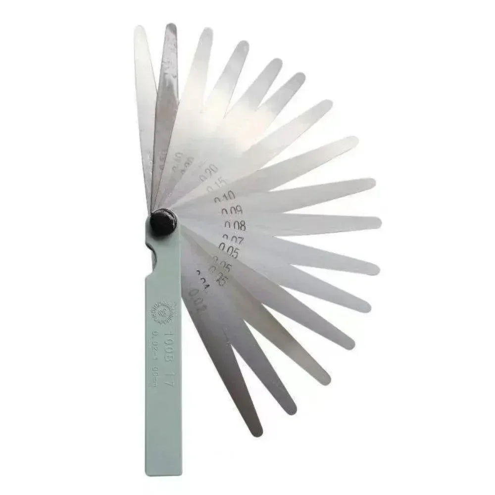 17-bladig Fyllermätare 0.02-1.00mm - Precisionsmätverktyg för Motorjustering 1 Pcs