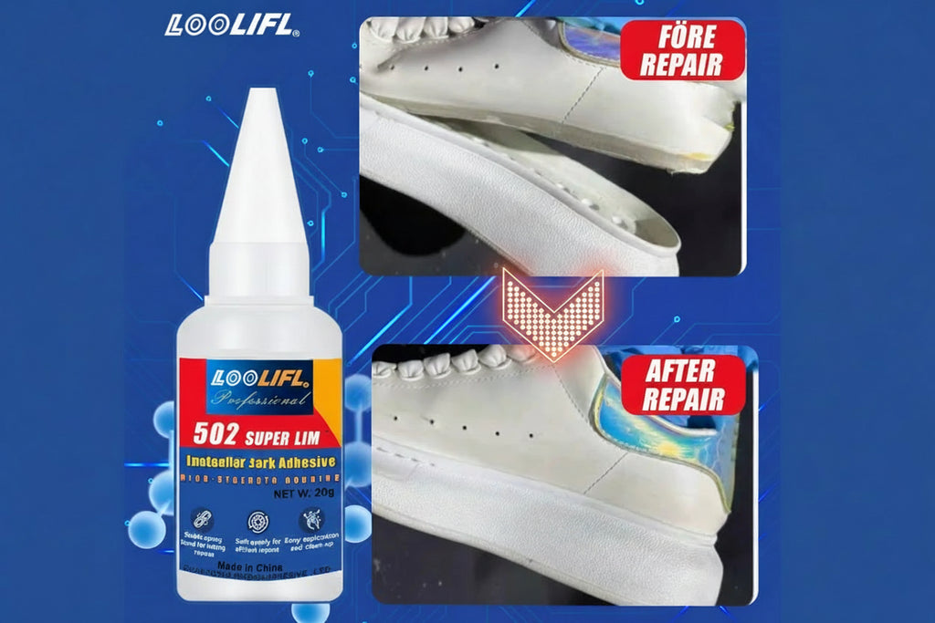 LOOLIFL Skoklister 20ml - Starkt Vattentätt Lim för Skor Stövlar Sulor Reparation