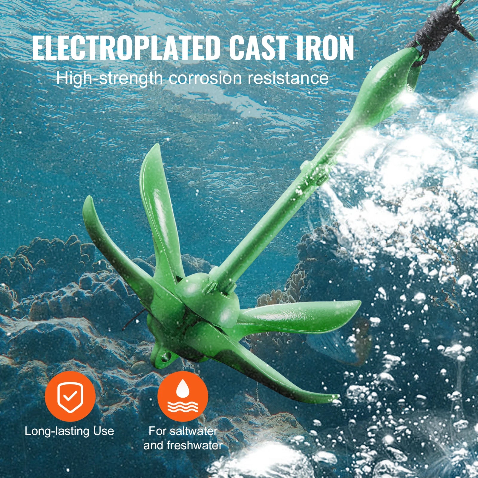 Kajakankare Kit 3.5 lb - Komplett med Rep och Boj