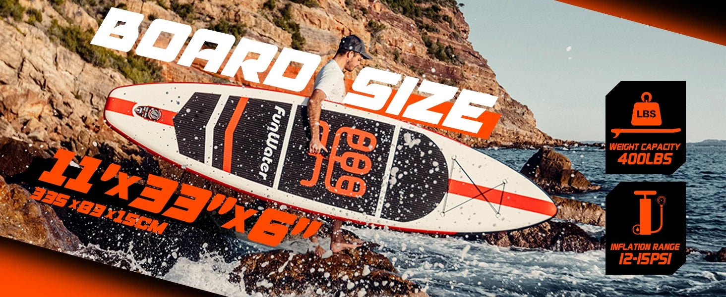 Uppblåsbar SUP Paddleboard - Premium Stand Up Paddle Board för Fiske och Fritid