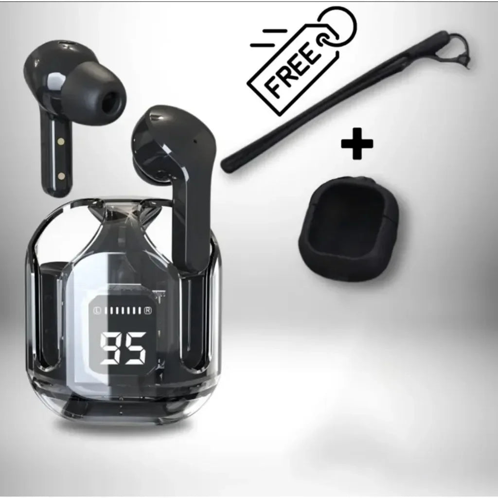 T2 TWS Gaming Earbuds - Bluetooth 5.3 Brusreducering HiFi Stereo + GRATIS Skyddsfodral & Halsband.