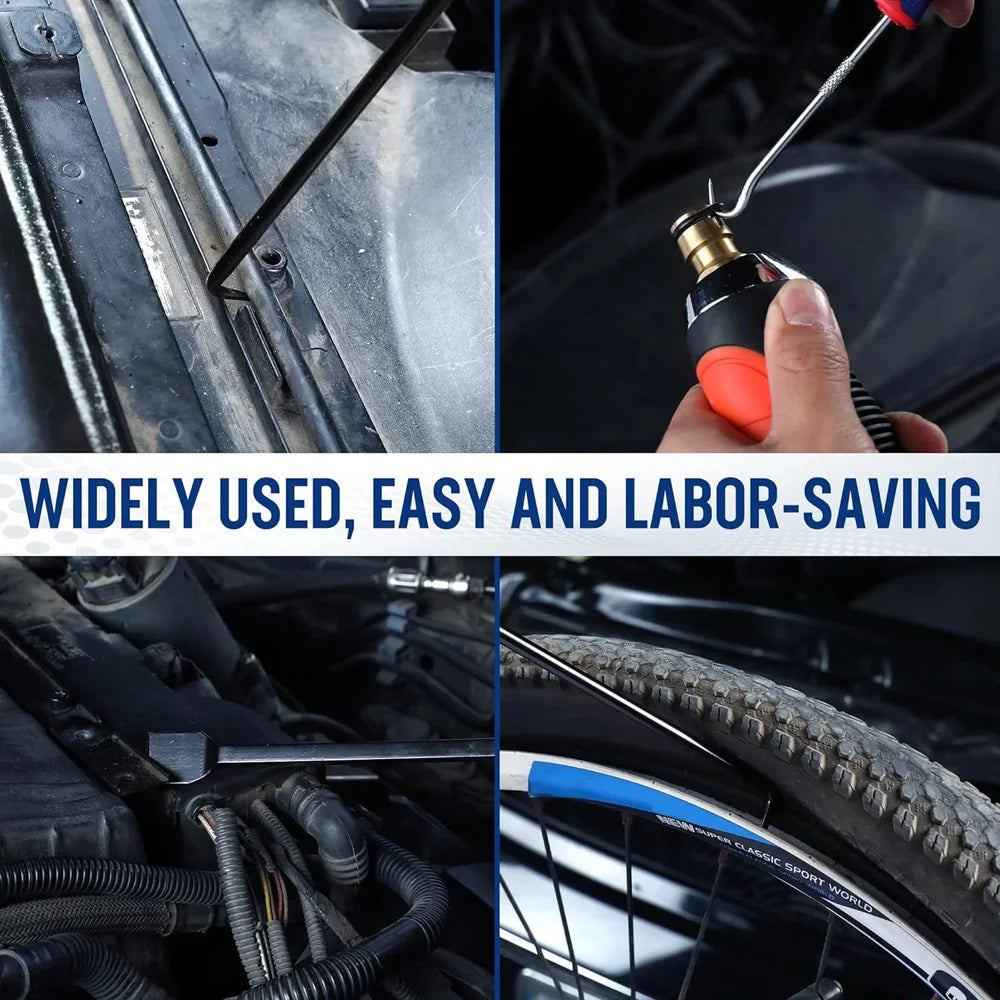 Mekanikerkrok och Plockverktygsset med Bilklämsborttagningskit - Professionella Bilreparationsverktyg