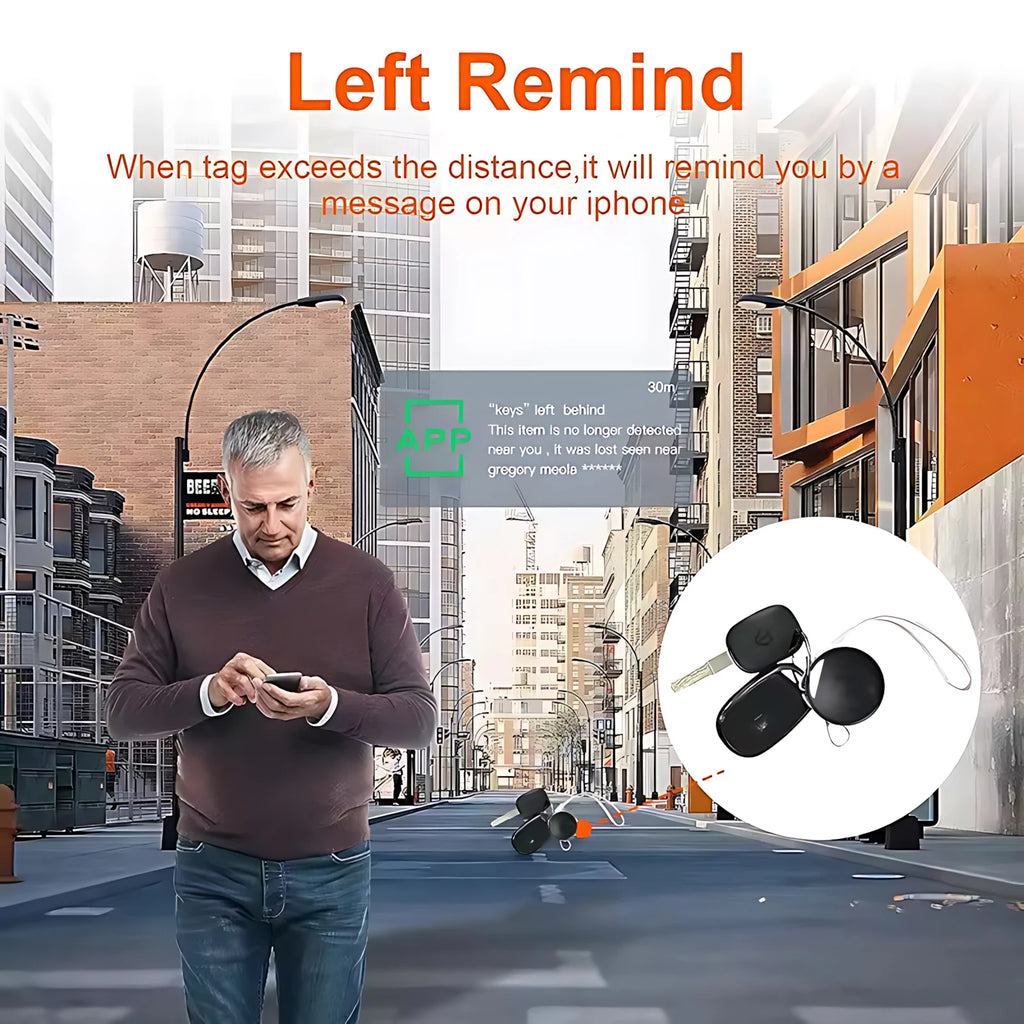 Mini GPS Tracker 2-Pack för iPhone - Apple Find My | MFI-Certifierad Bluetooth Spårare