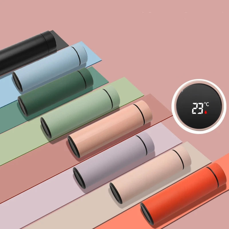 Smart Termos med LCD-display – Håller Varmt & Kallt | 500ml Rostfritt Stål
