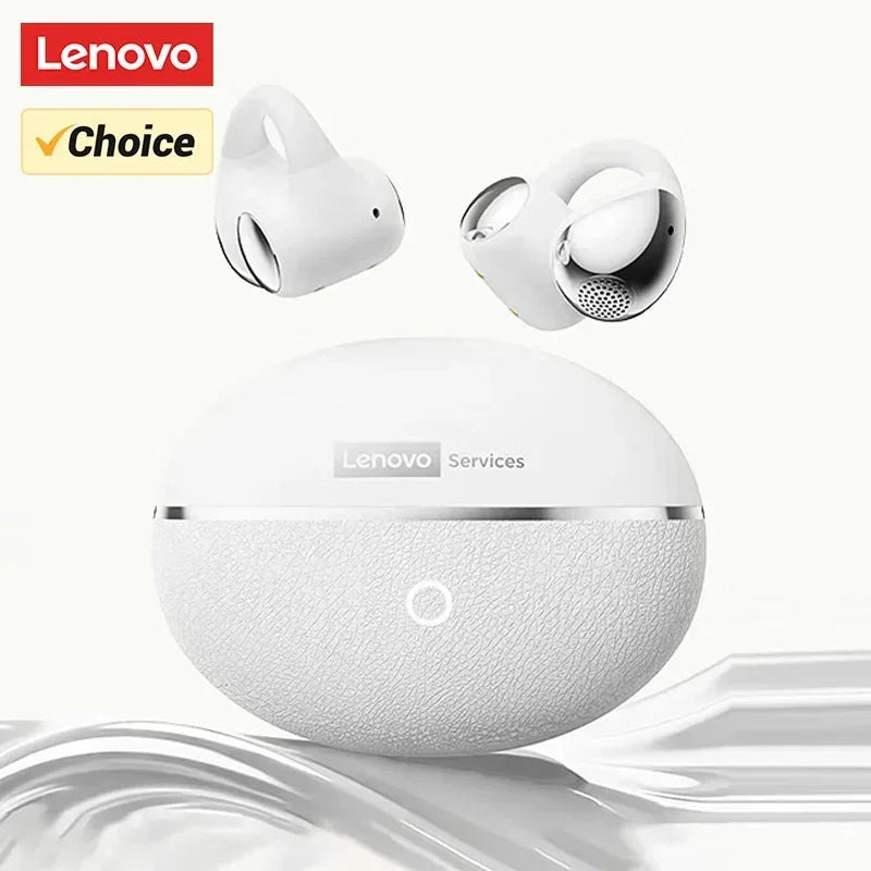 Lenovo RS110 Öronklämma Bluetooth Hörlurar - Trådlösa Sportöronsnäckor med Öppet Öra RS110 vit
