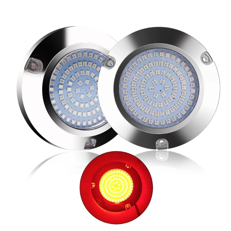 Premium LED Navigationsbelysning för Båt - 90 LED Akterspegel Lampa -2PC-Red